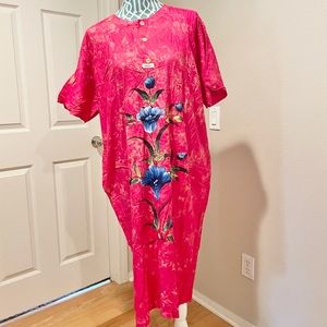 Labib Hot Pink Floral Daster Dress